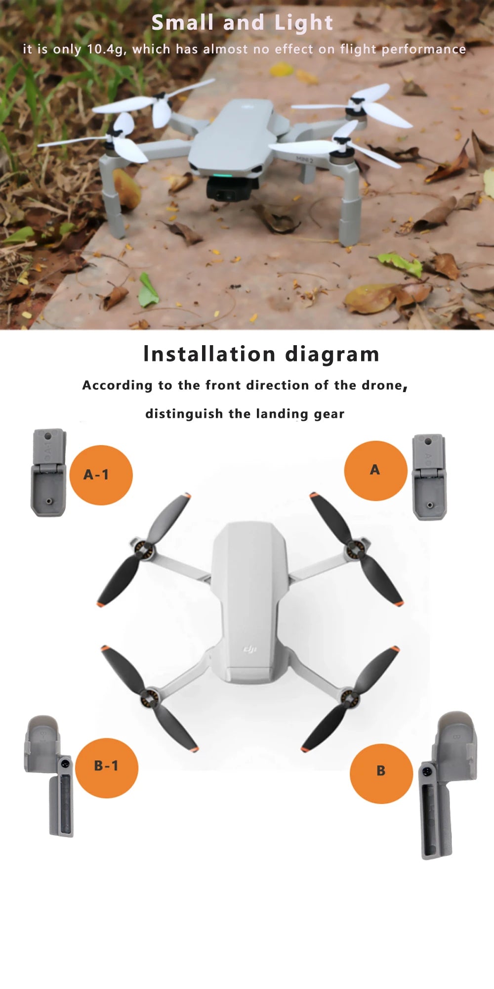 small and light it is only 10.4g, which has almost no effect on flight performance