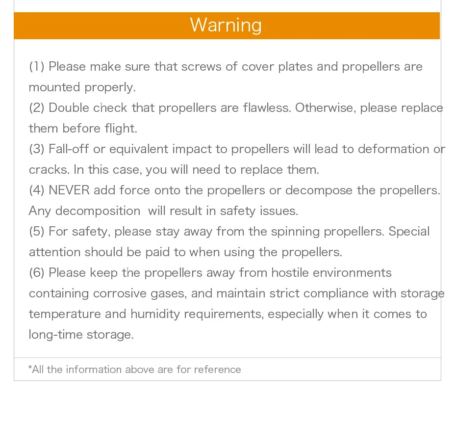 T-Motor G29*9.5" inch Prop, fall-off or equivalent impact to propellers will lead to deformation or cracks