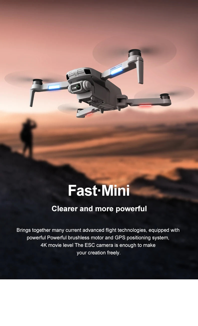 4DRC F8 Drone, fast mini clearer and more powerful brings together many current advanced flight technologies