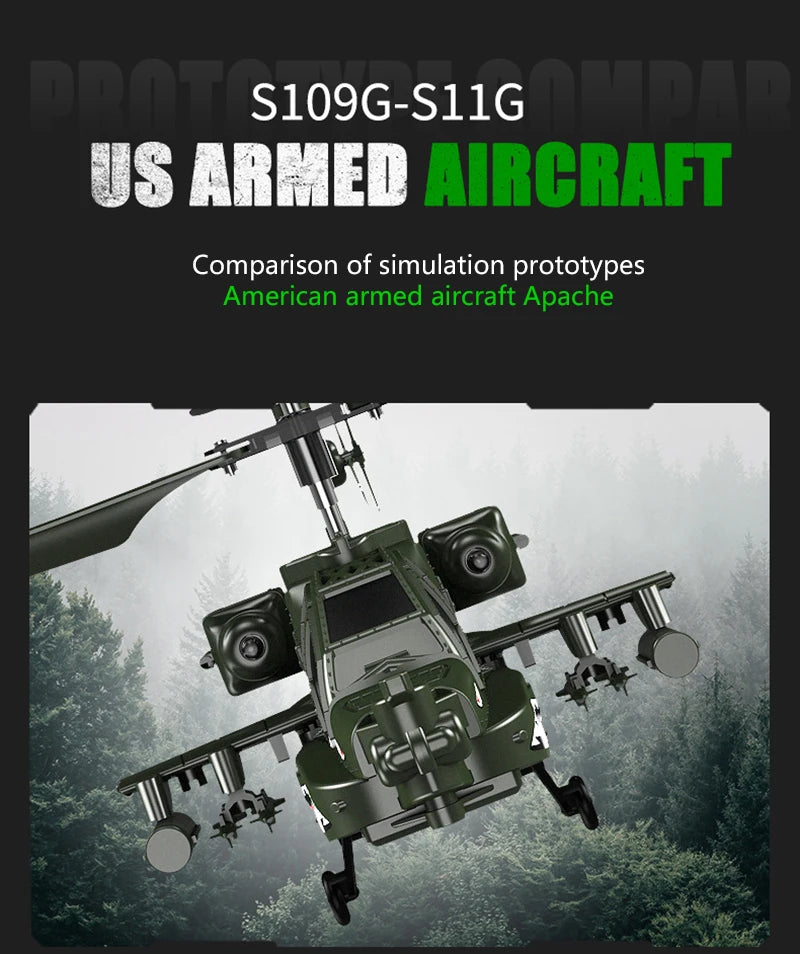 SYMA S111G/S109G Rc Helicopter, s1o9G-S11G Tnmad US ARMAED 