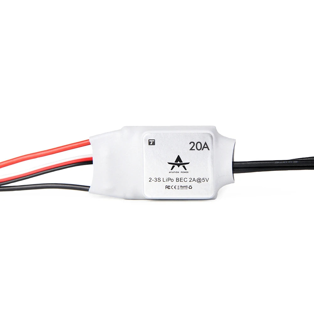 T-MOTOR AT 20A  ESC -  AT series speed controller 2-3s support BEC output