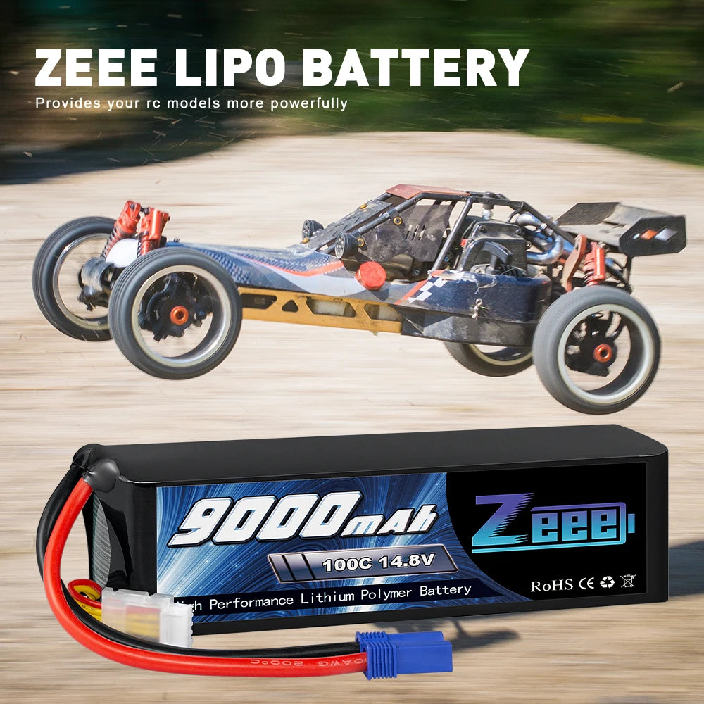 1/2units Zeee 14.8V Lipo Battery, ZEEE LIPo BATTERY Provides your rc models more powerful