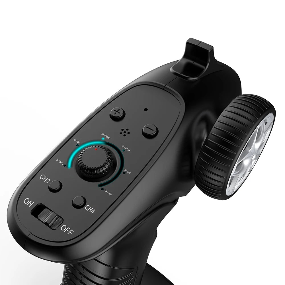 TX4 2.4GHz 4CH Radio System Transmitter Controller Remote Control w/ Receiver For RC Car Boat 28 Compatible with a variety of vehicles, suitable for RC cars, RC boats and