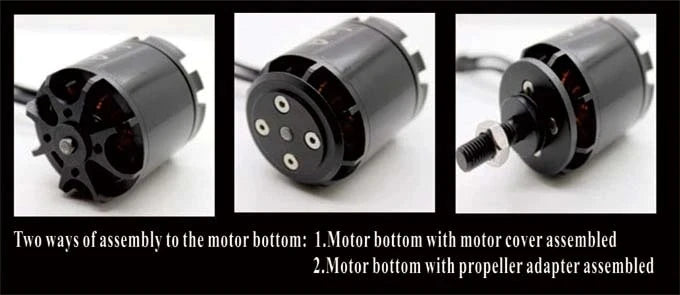 Emax GT2826 Motor, two ways of assembly to the motor bottom: [.Motor botton with