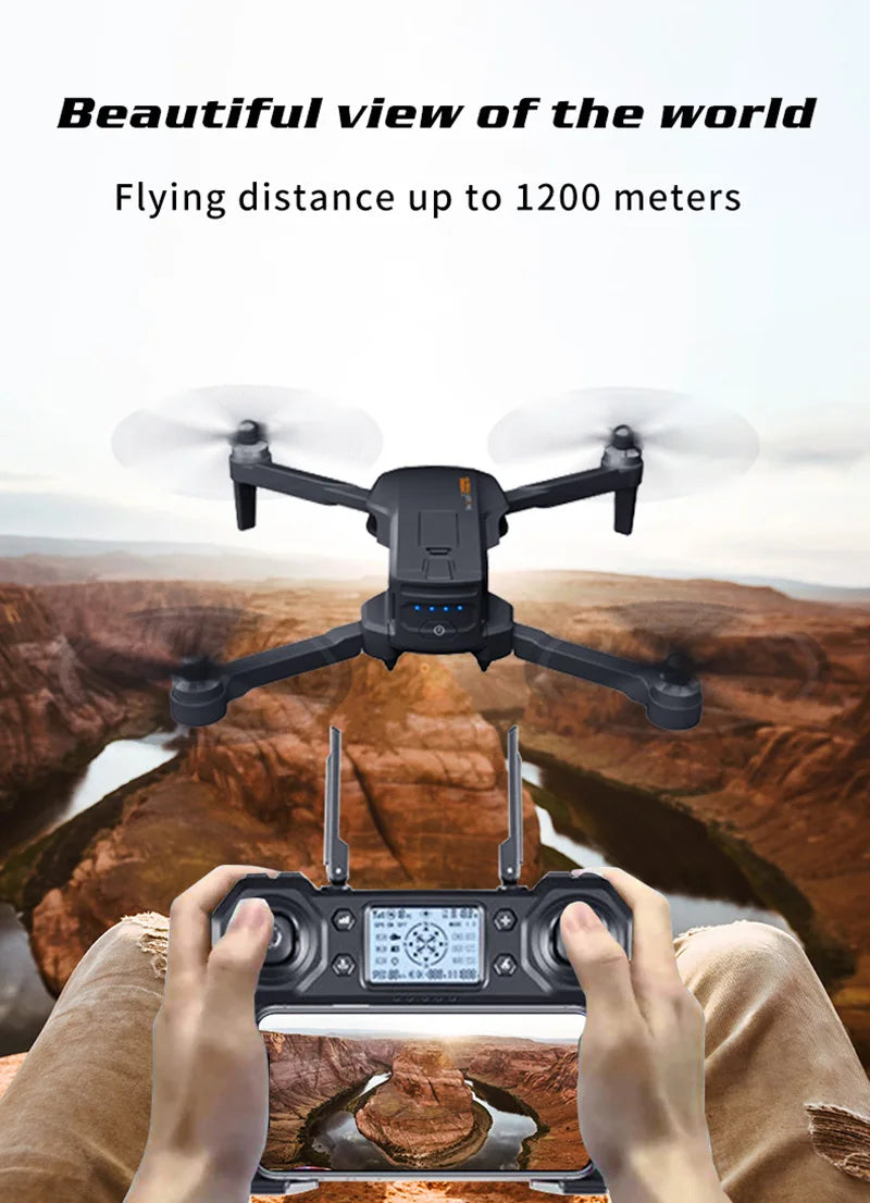 GD91 PRO Drone, Beautiful view Of the world Flying distance up to 1200