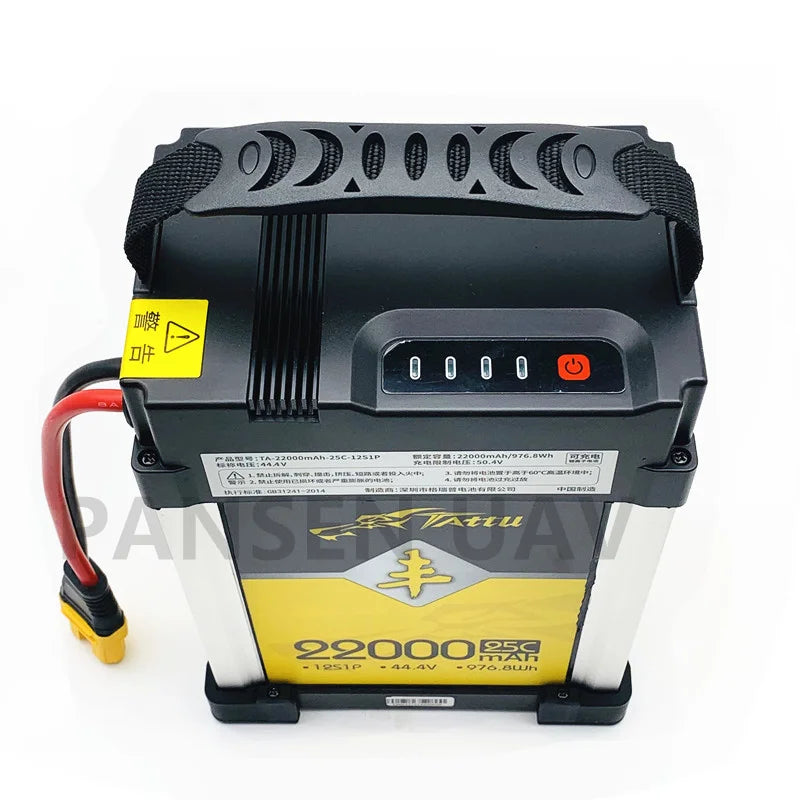 TATTU 44.4V 22000mAh 25C 12S Lithium Polymer Rechargeable Battery lipo battery for DIY RC Drone UAV model Agriculture Drone Battery 7 Battery Recommendation Age : 14+y Quantity : 1 p