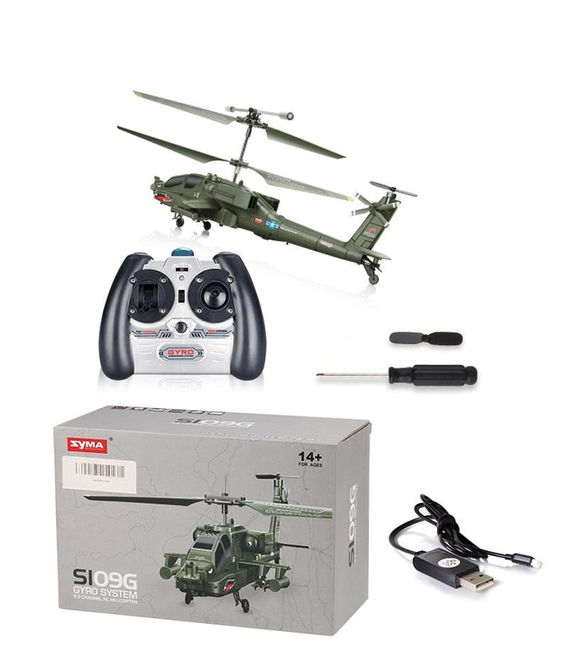SYMA S111G/S109G zdalnie sterowany helikopter-symulacja stop uzbrojony Anti-Fall wersja do aktualizacji stabilna moc dzieci zdalnie sterowany helikopter wojskowy zabawka prezent