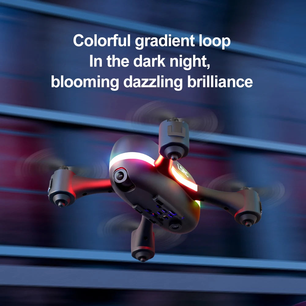 colorful gradient loop in the dark night; blooming dazzling brillian