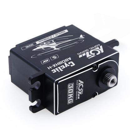 AGFRC A80BHX-H - 30KG 0.038Sec 25T Aluminum Case  High Torque HV Brushless Cyclic Servo For 570-800 Class Helicopter Swash Plate