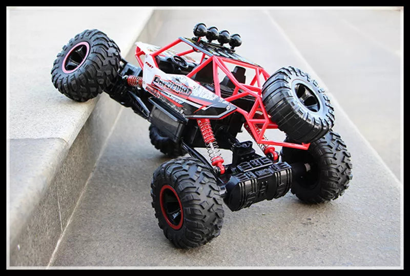 ZWN RC Car, 4WD With Led Lights 2.4G Radio Remote Control Cars Buggy Off-