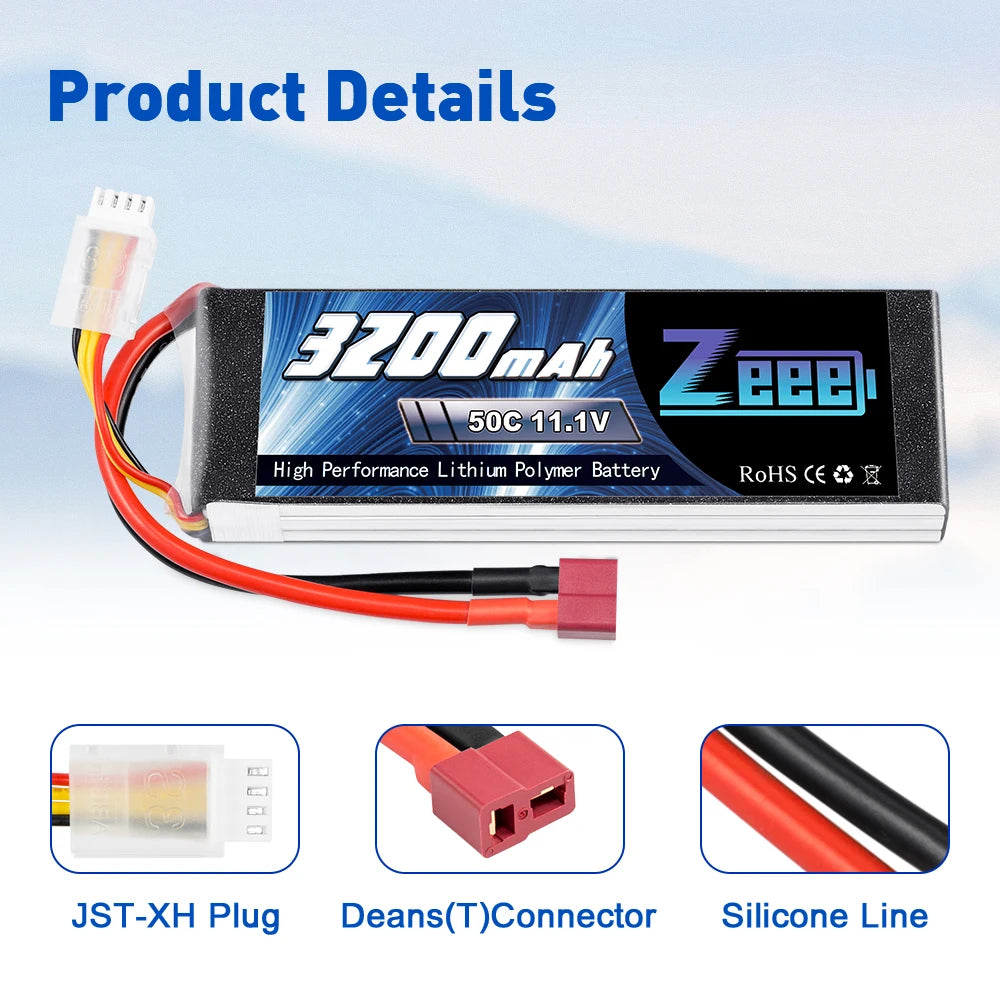 BzobzAt BPB 50C 11.1V High Performance Lithium