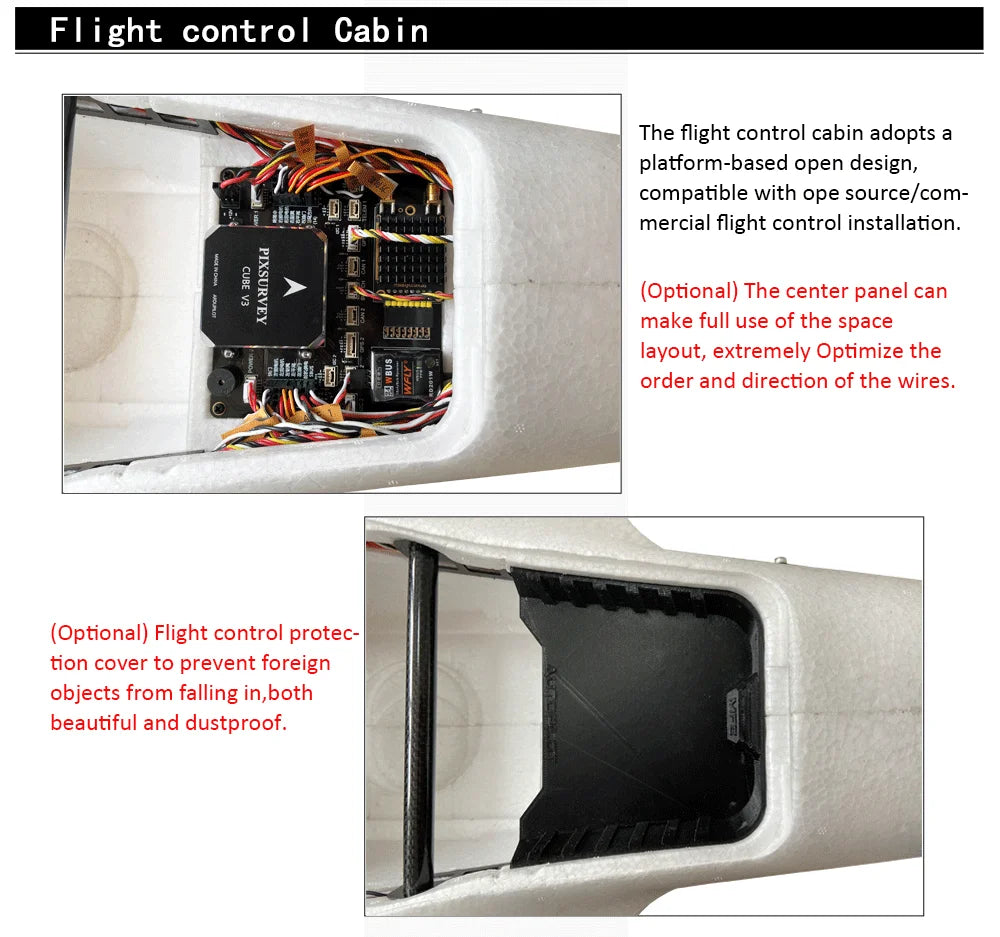 Makeflyeasy Striver mini (Hand Version), flight control cabin adopts a platform-based open design, compatible with ope source