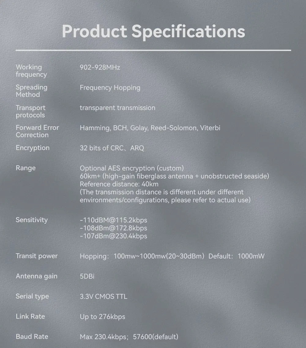 CUAV RC FPV Data Transmission - Pixhack Pixhawk Long Distance 60KM P9 Radio DataTelemetry Module 13 CUAV RC FPV Data Transmission, T1OdBM@115. 2kbps 108dBm