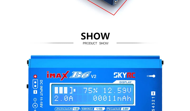Skyrc iMax B6 V2 Charger, SHOW PRODUCT SHOW imAx B6 v2 SKYRC