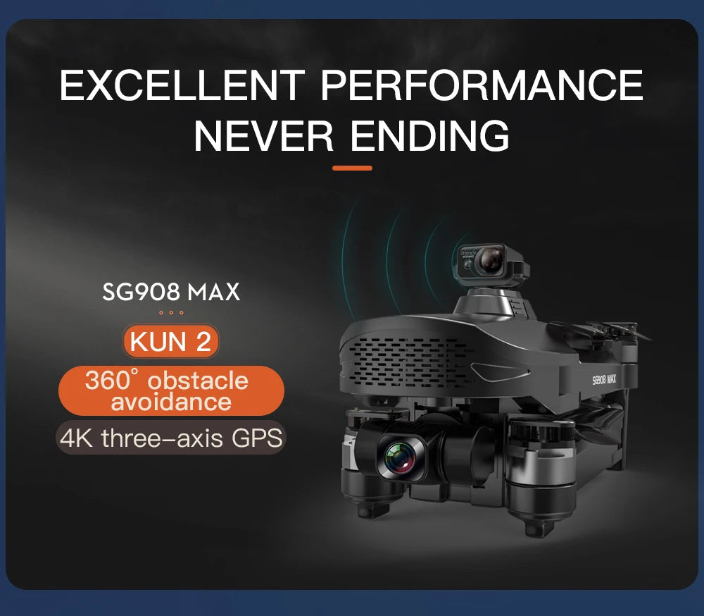 ZLL SG908 MAX Drone, EXCELLENT PERFORMANCE NEVER ENDING SG9O8 MA