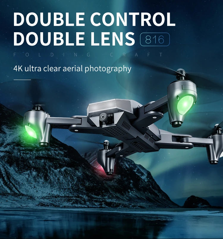 Visuo XS816 Drone, double control double lens 816 4kultra clear aerial