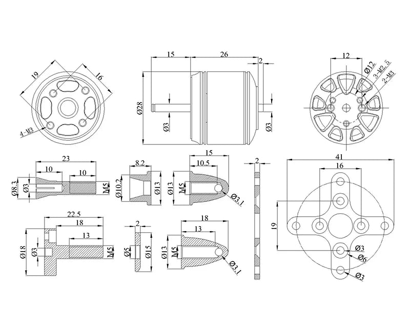 RC Parts & Accs : Motors For Vehicle Type : Air
