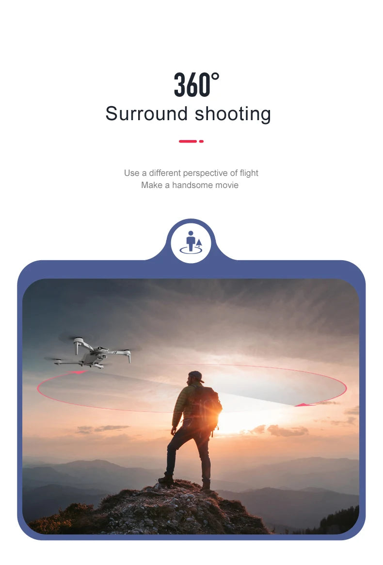 3609 surround shooting use a different perspective of flight make a