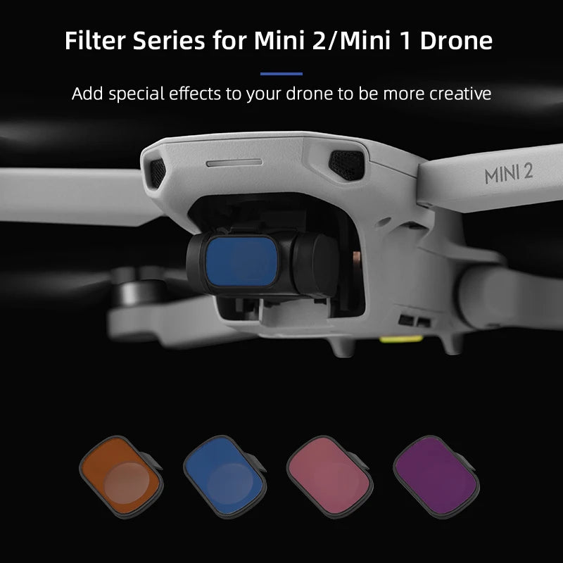 for DJI Mavic Mini 1/SE Filters ND4 ND8 ND16 ND32 Set Camera Neutral Density Lens Filter for DJI Mavic Mini 2 Camera Accessory 12 Filter Series for Mini 2/Mini 1 Drone Add special effects to your drone to