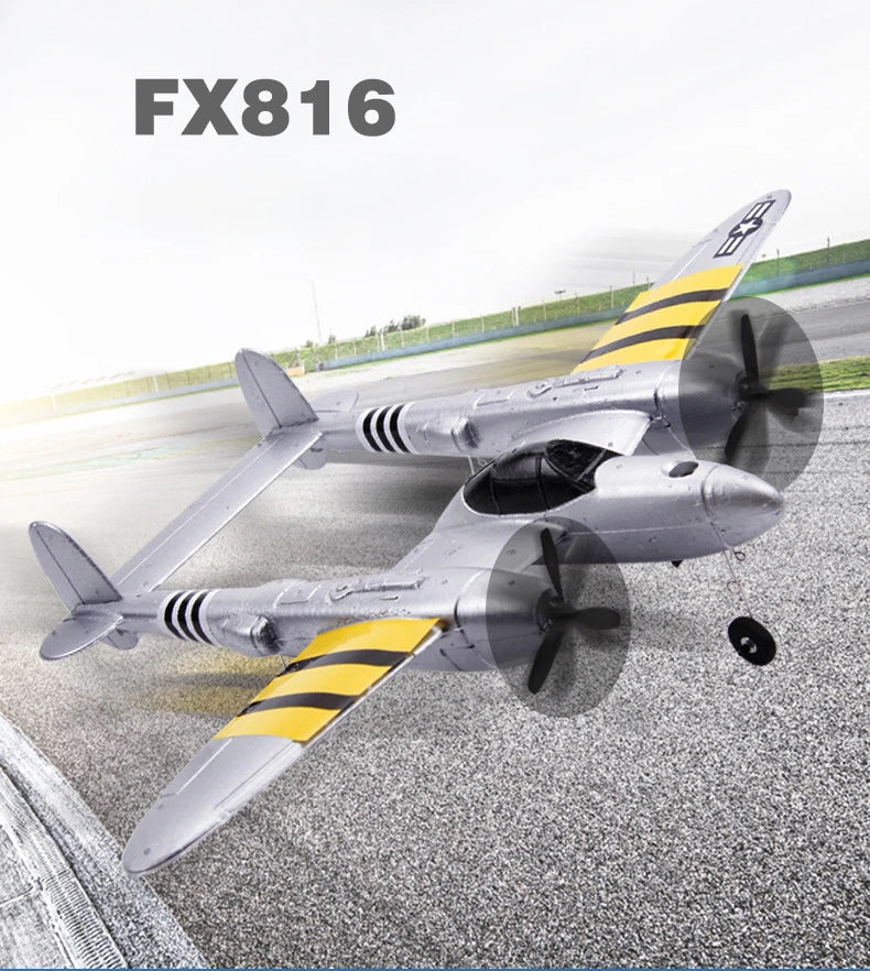 FX-816 P38 RC Airplane, long as the plane can't fly, it has to be recharged 