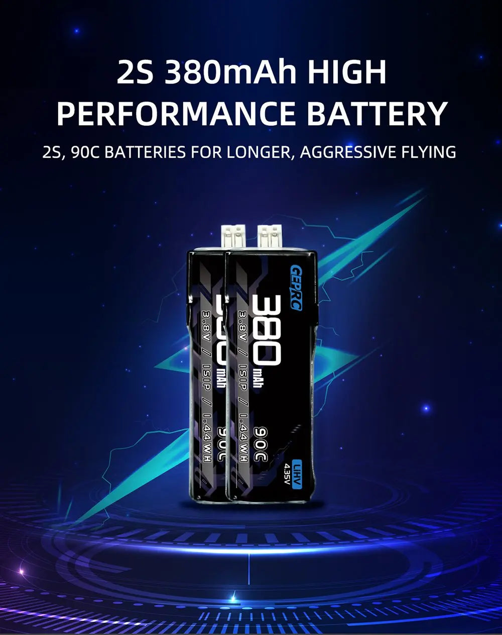 GEPRC SMART 16 Freestyle FPV Drone - Caddx Ant Camera GR0803-11000KV Motor STABLE F411 FC For RC FPV Lightweight Quadcopter Drone 15 GEPRC SMART 16 Freestyle FPV Drone, 2S 380mAh HIGH PERFORMANCE BATTERY 2S, 90C