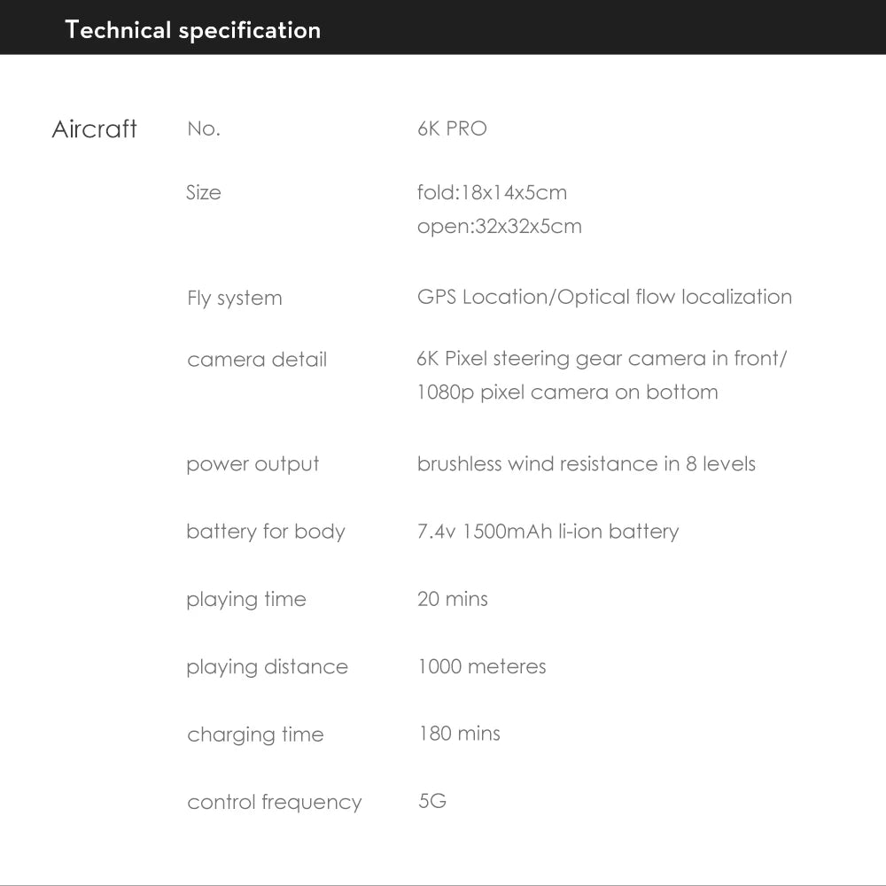 2024 New GPS Drone - 6K HD Camera Professional Aerial Photography Brushless Foldable Quadcopter FPV WIFI RC Distance 2000M Gifts Professional Camera Drone 39 2024 New GPS Drone, 6K PRO Size fold:1 8x1 4xScm open.32x