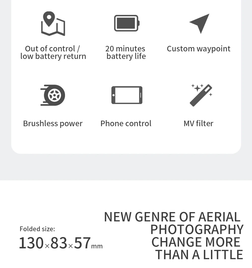 G108 Pro MAx Drone, Out of control 20 minutes Custom waypoint low battery return battery life Brushless power Phone control