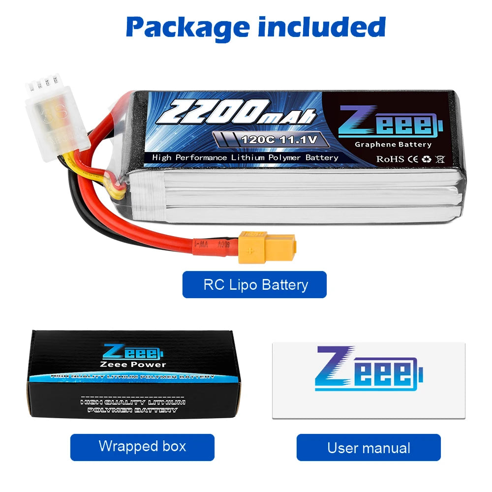 2units Zeee Lipo Battery, User manual includes: [ZZODzAs ZZeeq] 720