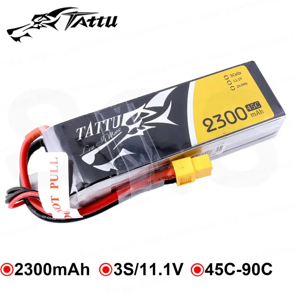 1pc Tattu Lipo Battery 2300mAh 3S 4S 11.1V