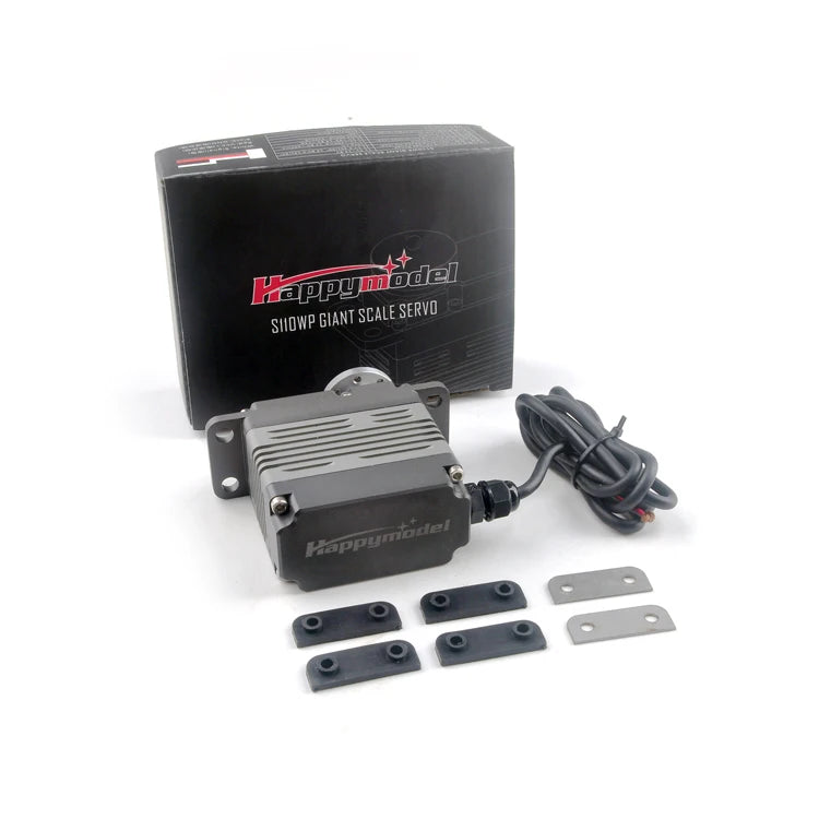 Happymodel S110WP Servo, Waterproof servo for giant scale models and drones with high torque and wide voltage range.
