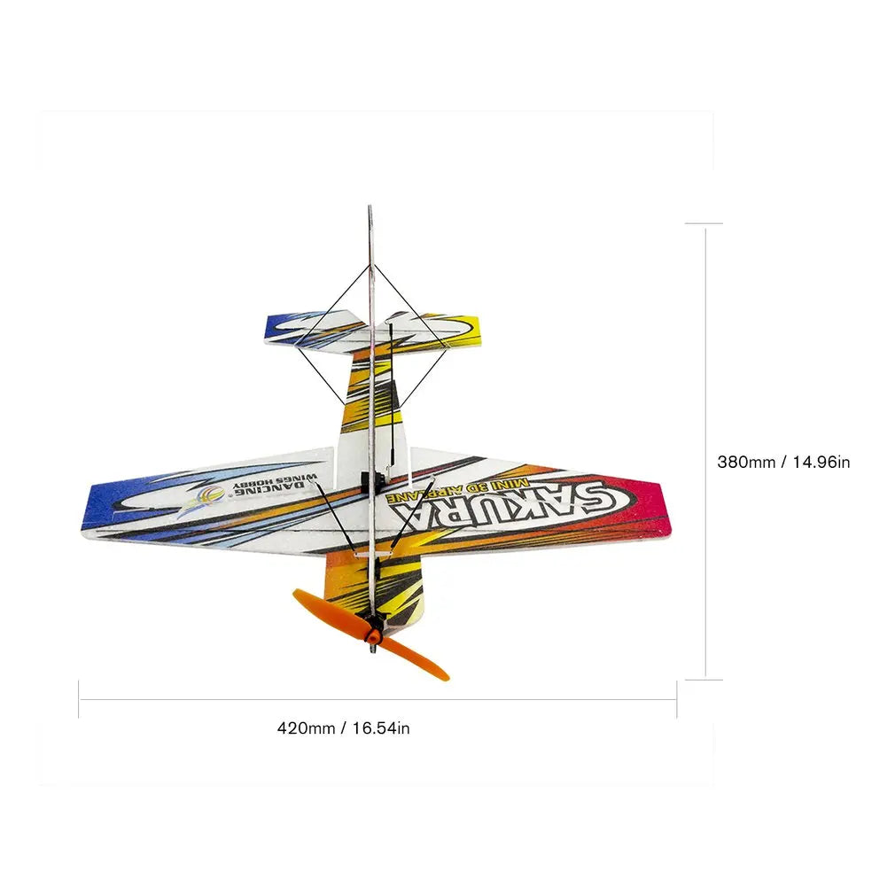 Sakura RC EPP Indoor 3D F3P Airplane 420mm Wingspan Radio Controlled RCDrone