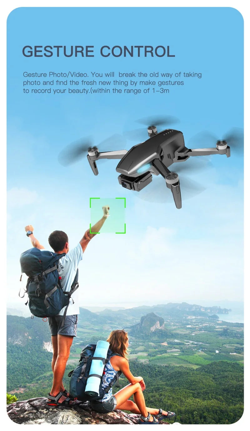H851 GPS Drone - 4K HD Dual Camera Wifi Fpv 2-Axis RC Helicopter Height Hold Headless Mode Professional Foldable Quadcopter RC Toy Professional Camera Drone 33 H851 GPS Drone - 4