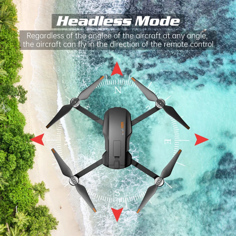 GD91 PRO Drone, the aircraft can fly in the direction of the remote control at any angle . headless mode