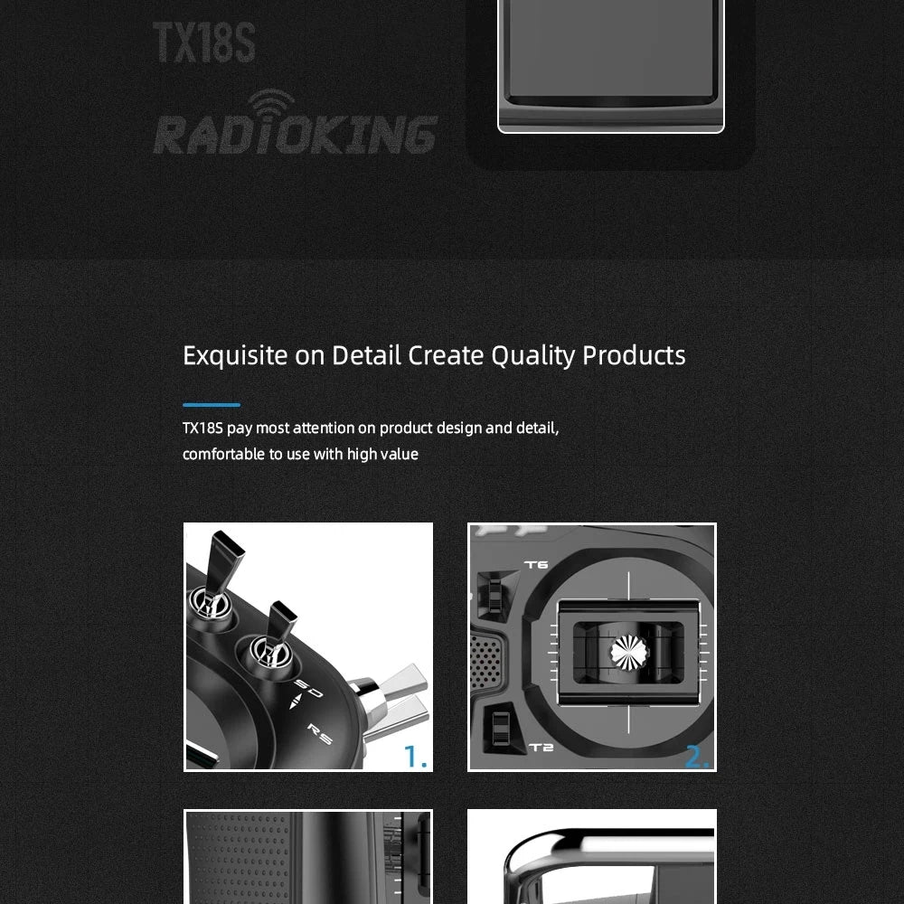 RadioKing TX18S/Lite Transmitter, TxI8S radioking Exquisite on Detail Create Quality Products Tx18S
