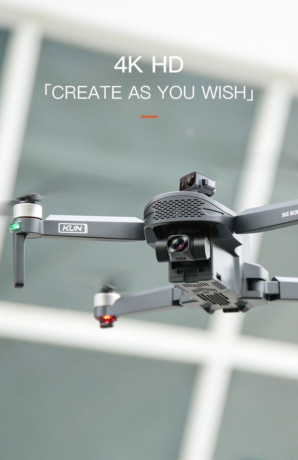ZLL SG908 MAX Drone, three-axis self_ stabilizing gimbal tmachine anti-shake