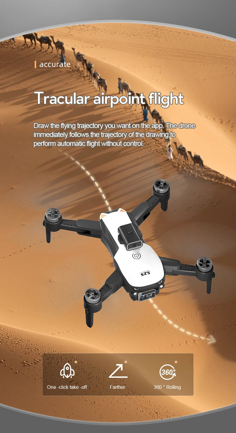 S2S mini drone, thedrone immediately follows the trajectory of the drawing to perform automatic flight