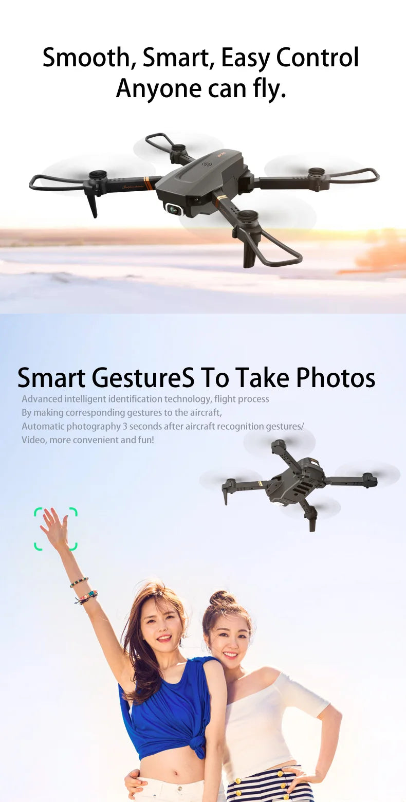 V4 Rc Drone, smart, easy control anyone can fly smart gestures to take photos advanced