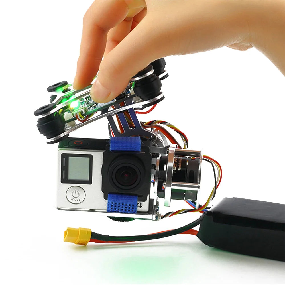 2-Axis Brushless Gimbal, BGC 3.0 MOS Large Current 2-axis Brushless Gimbal Controller Driver Ad