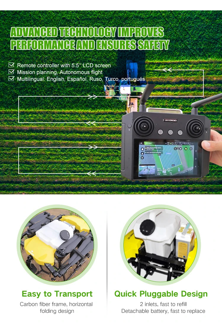 Joyance  JT30L-606 30 Liters Agricultural Drone, ADVANCCDTLCHNOLOGYMMIROUES PERFORMANCEONDENS