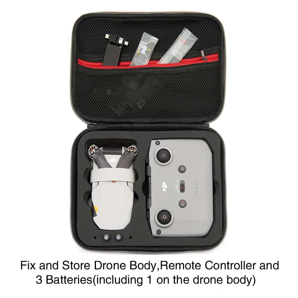 Fix and Store Drone Body,Remote Controller and 3 Batteries(including 1 on