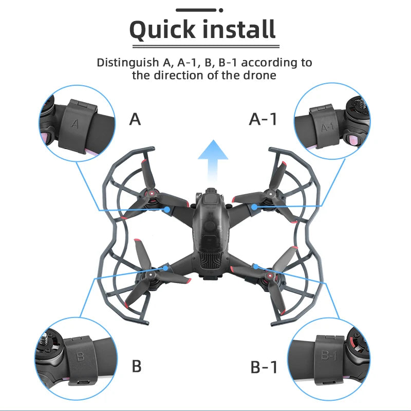 5328S Propeller, Quick install Distinguish A, A-1, B,B-7 according to the direction