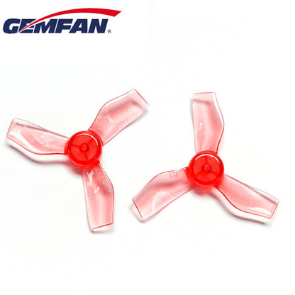 4Pairs Gemfan 1219 1.2x1.9x3 31mm 1mm Hole 3-blade Propeller - for 0703-1103 RC Drone FPV Brushless Motor Whoop Mobula6