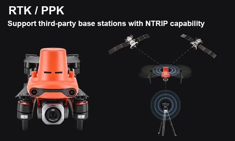 Autel EVO II Pro RTK, RTK PPK Support third-party base stations with NTRIP