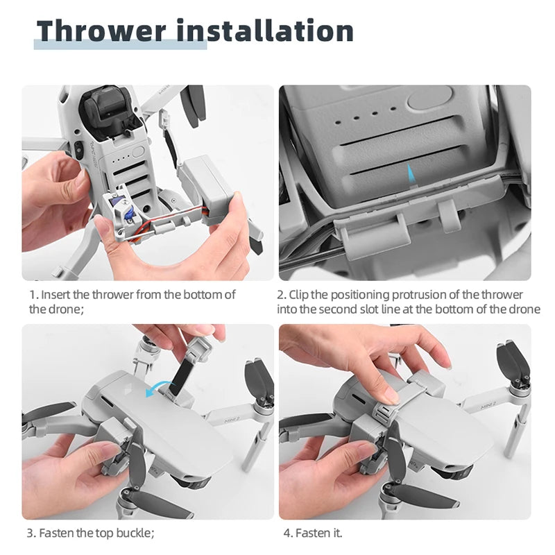 Drone Airdrop for DJI Mavic Mini 2/Mini 1/SE/MINI 3 PRO Air Drop System Thrower Fishing Bait Wedding Ring Gift Throw Deliver 18 DJI Mavic Mini 2/Mini