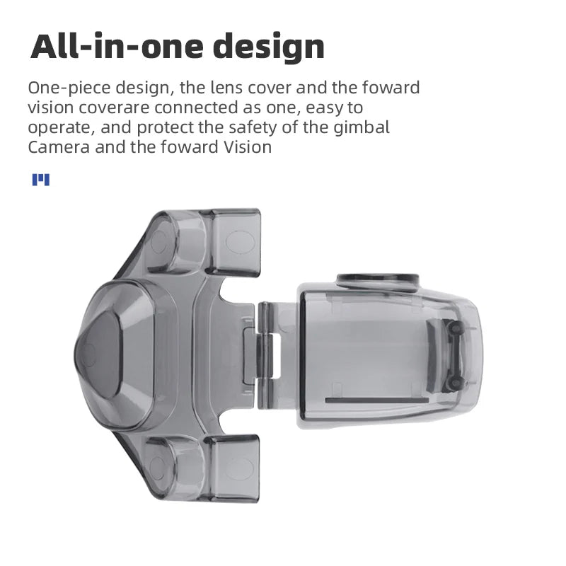 Lens Cap for DJI FPV Combo, all-in-one design, the lens cover and the foward vision coverare connected as