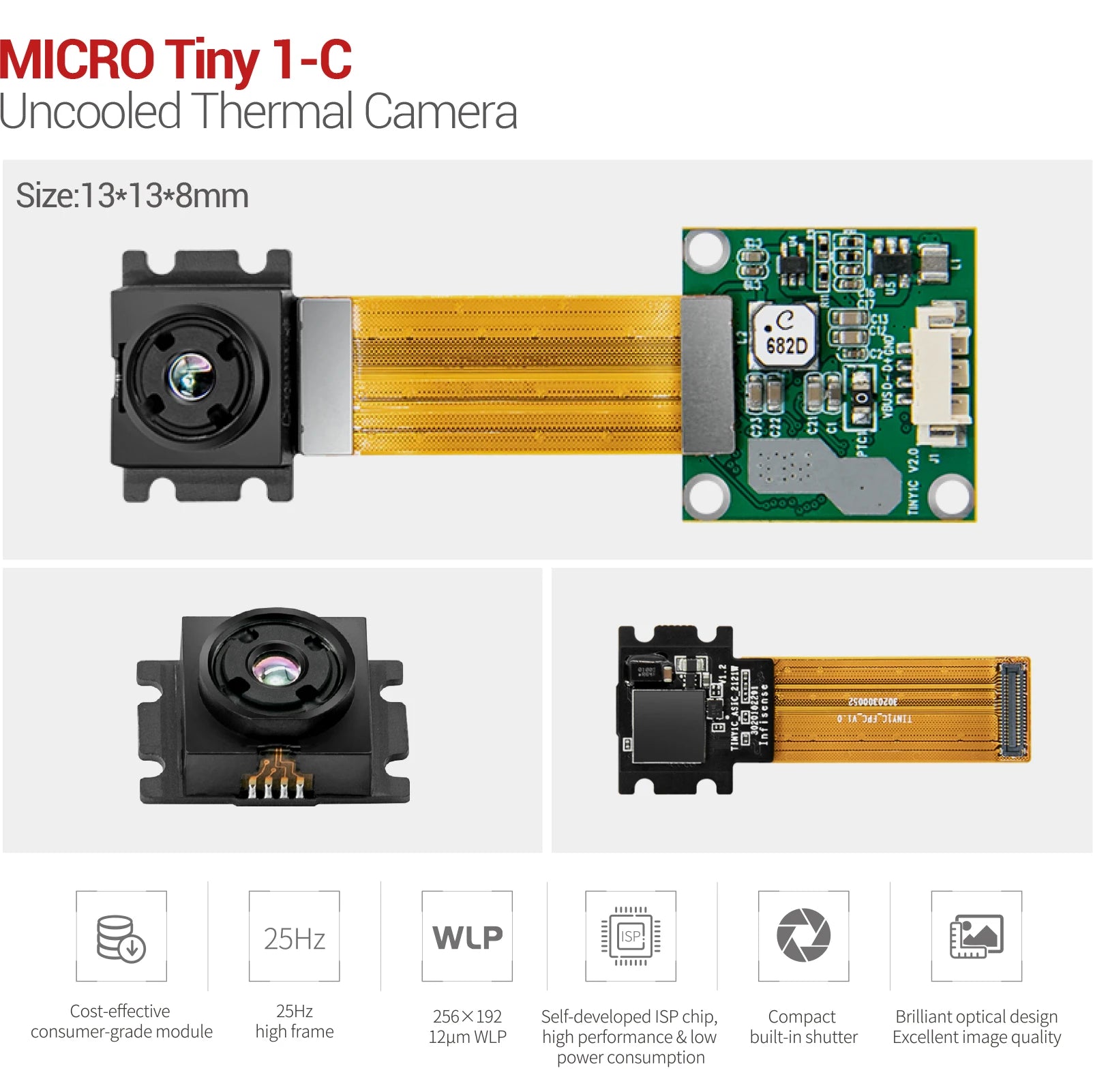 MICRO Tiny 1-C Uncooled Thermal Camera Size:1 3*13*8