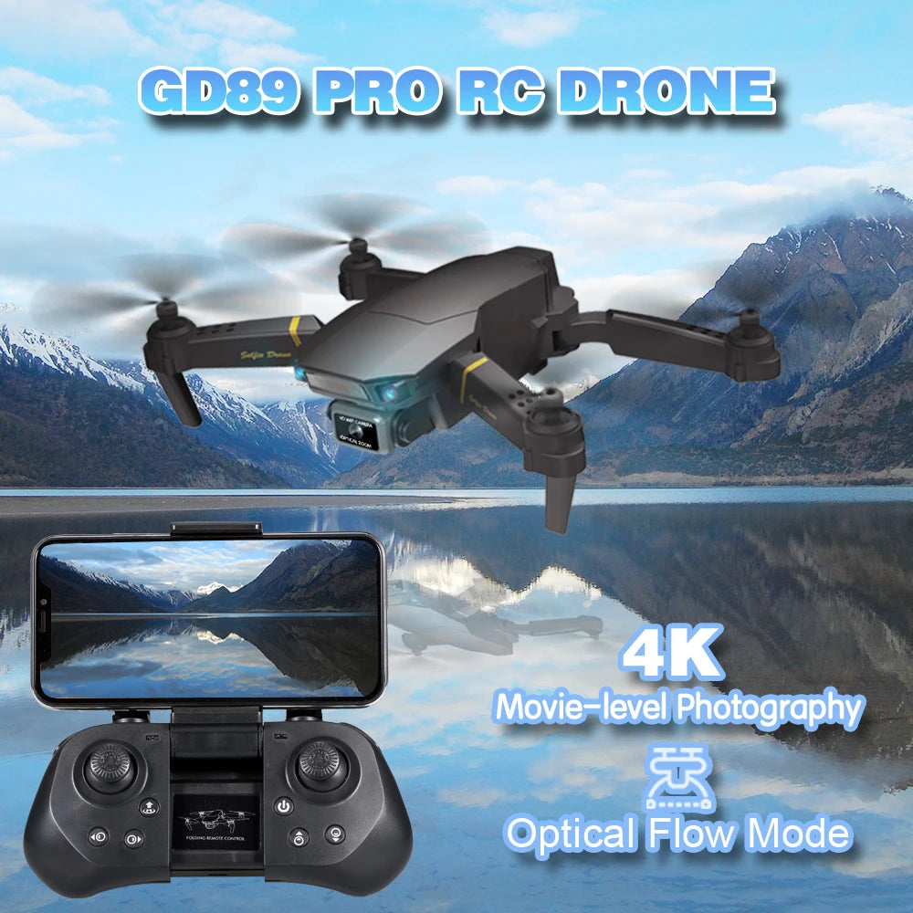 GD89 PRO Drone - with 4K Camera Optical Flow Mode Dual Camera Flight Sensor Headless 3D Flip RC Quadcopter 17 GD89 PRO Drone, gd89 pro rg drone 4k movie-level