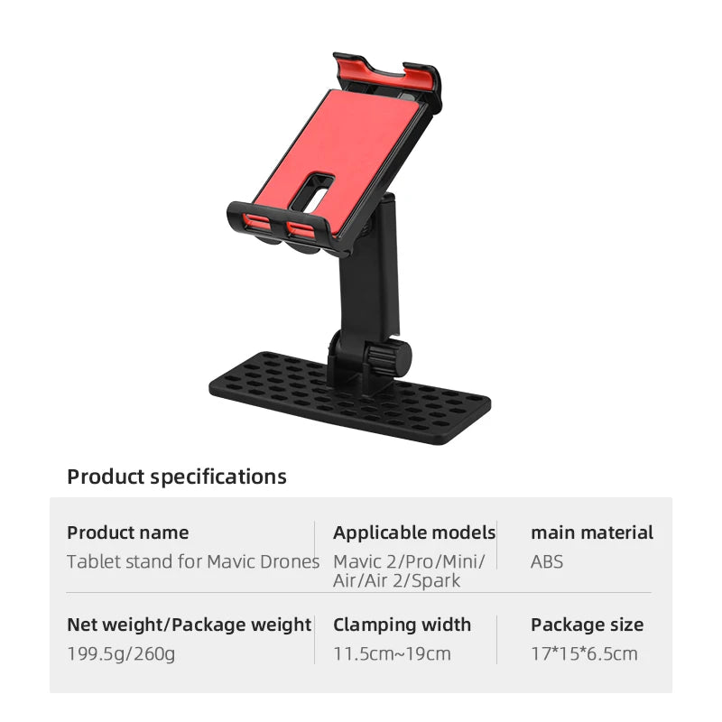 Phone Tablet Bracket For DJI Mavic mini 1/2/SE/Pro/Air/Spark/Mavic 2/AIR 2/Air2S Controller Clip Mount Phone Holder Accessory 10 tablet stand for Mavic Drones Mavic 2/Pro /Minil ABS Air