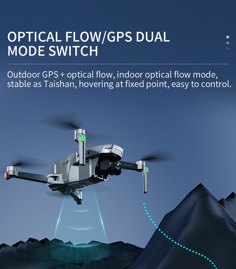 SG907 MAX Drone, OPTICAL FLOWIGPS DUAL MODE SWITCH Outdoor GPS + optical flow