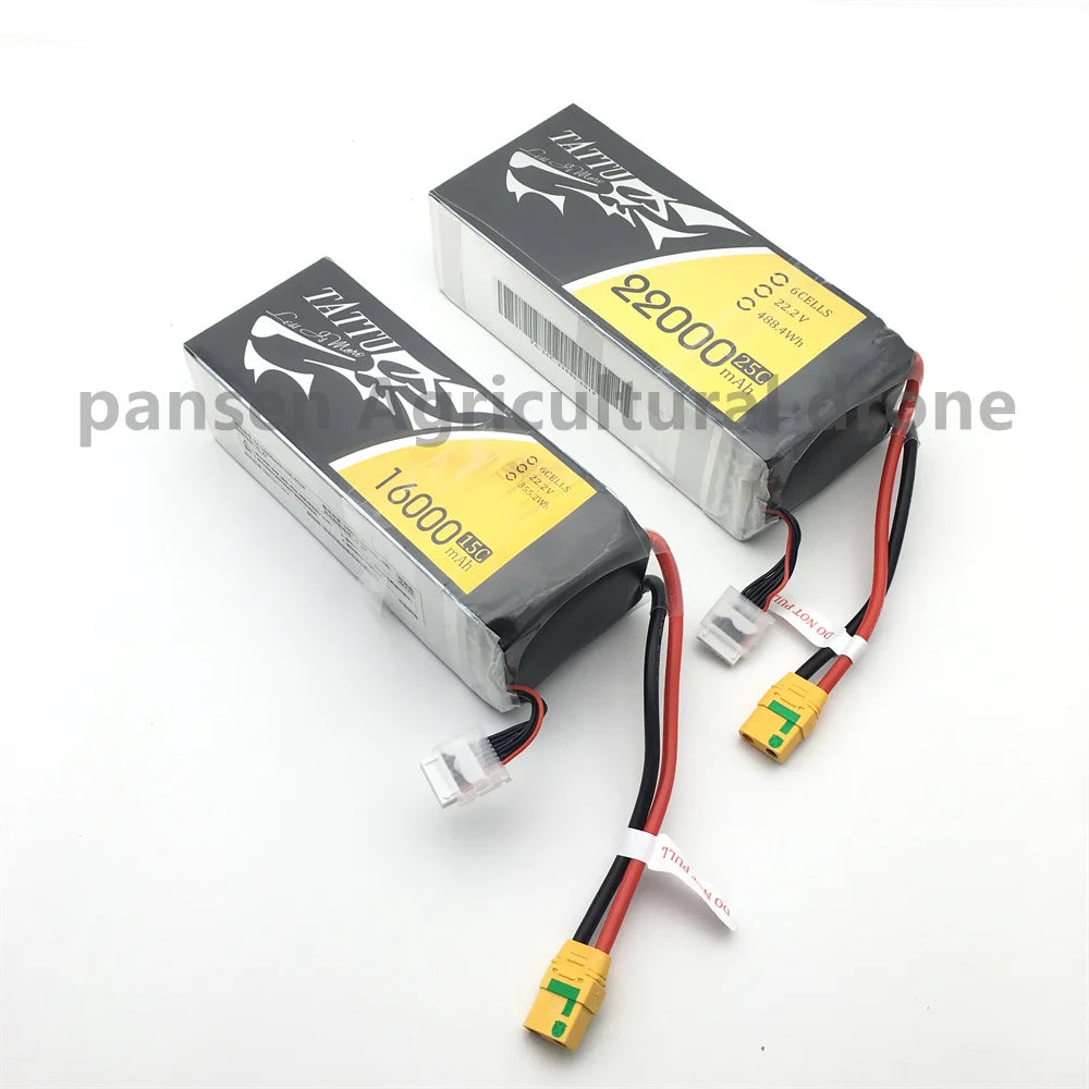 TATTU 22000mAh Battery For Agricultural Drone, Superior Japan and Korea Lithium Polymer raw materials